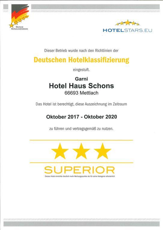 Hotel Haus Schons Mettlach Exterior foto